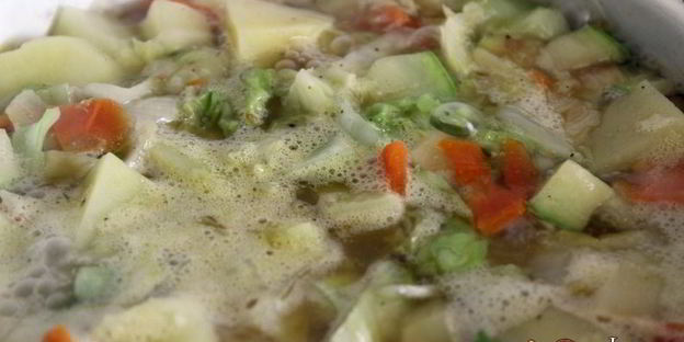 овощное рагу со сливками