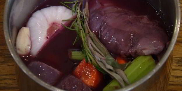 паста с рагу из утки