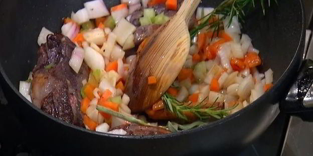 паста с рагу из утки