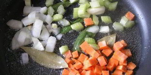 паста торкио с рагу из ягненка и сладким перцем