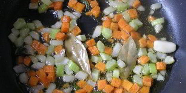 паста торкио с рагу из ягненка и сладким перцем