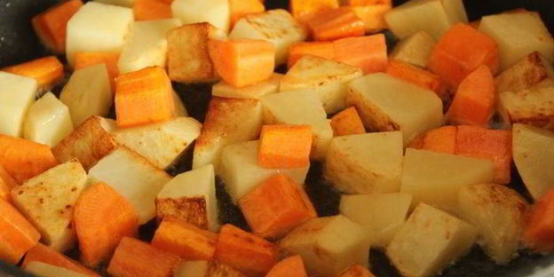 постное овощное рагу в тыкве