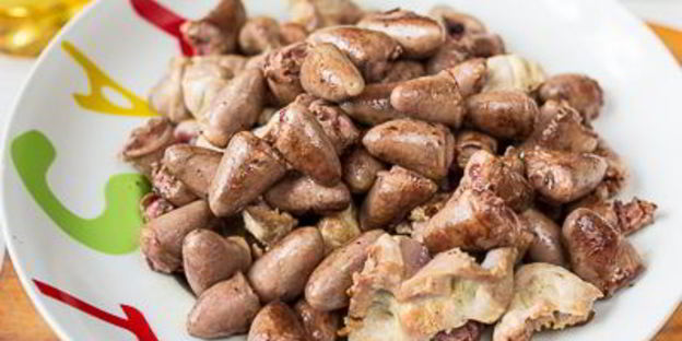 рагу из ассорти куриных потрошков