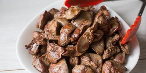 рагу из ассорти куриных потрошков