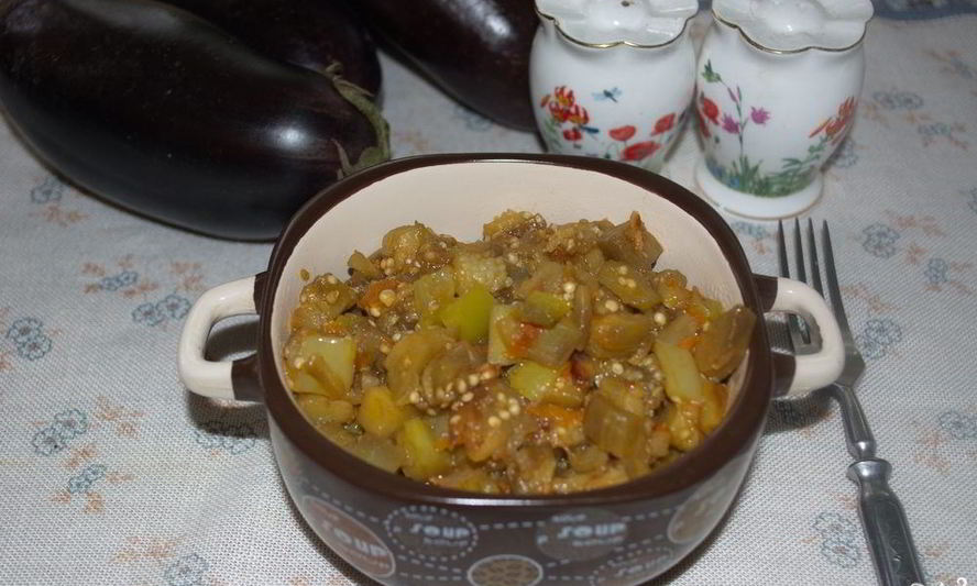 Рецепт рагу из баклажанов и помидоров