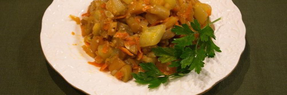 Рагу из баклажанов вкусное