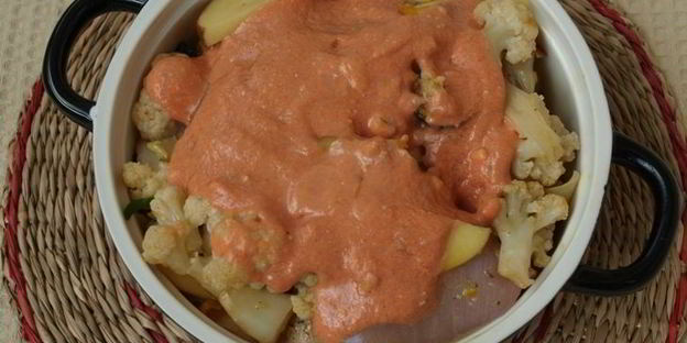 рагу из духовки с курицей и овощами