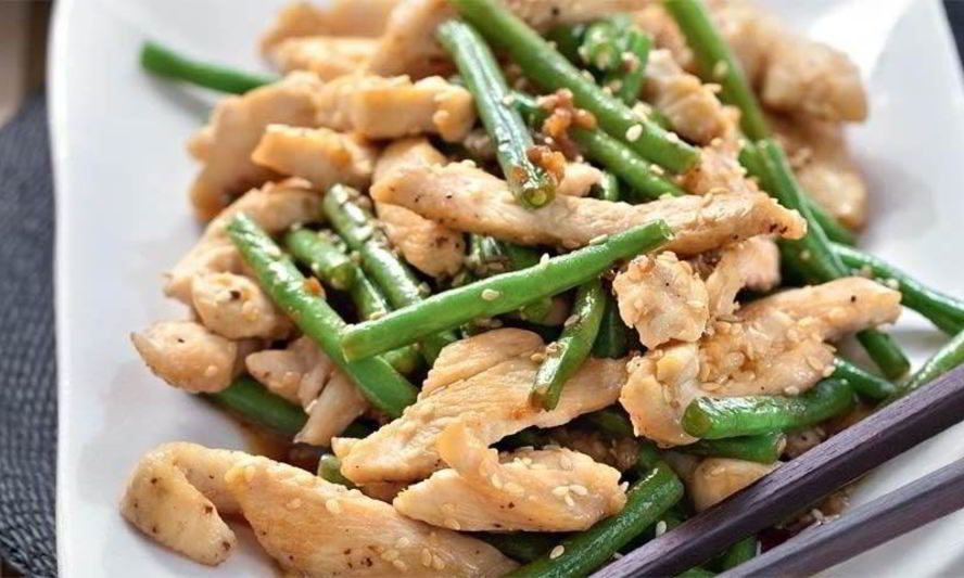 Рецепт рагу из индейки с зеленой фасолью и розмарином