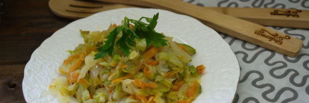 Рагу из кабачков и капусты