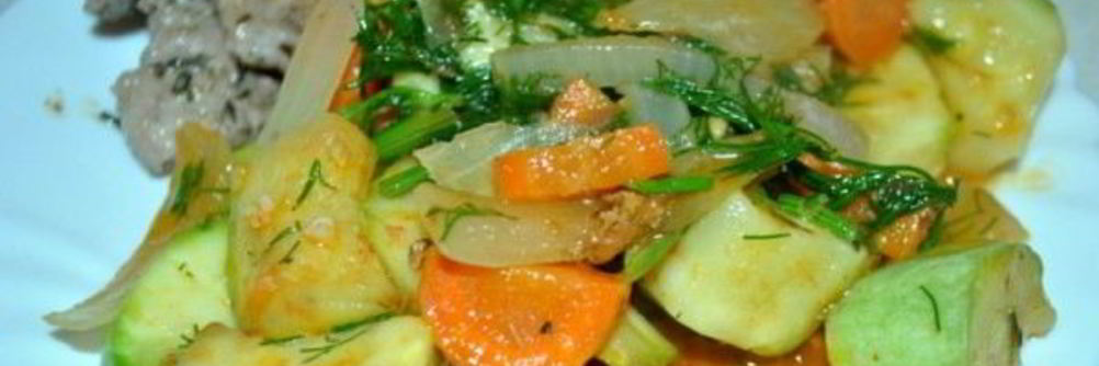 Рагу из кабачков и помидоров