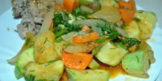 рагу из кабачков и помидоров