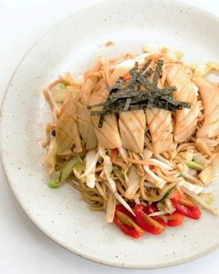 Рагу из кальмара с овощами