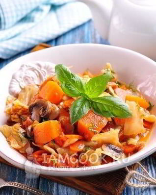 Рагу из тыквы с овощами