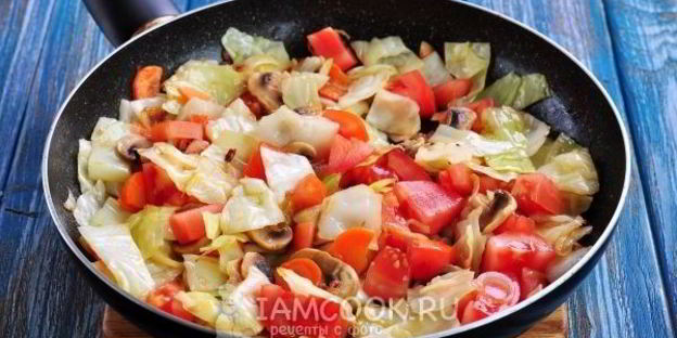 рагу из тыквы с овощами