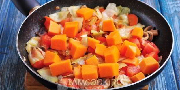 рагу из тыквы с овощами