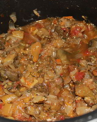 Рагу овощное с зеленью