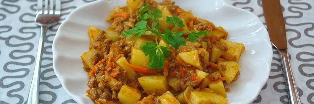 Рагу с фаршем говядины