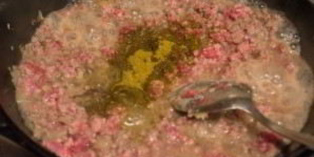 рагу с фаршем говядины