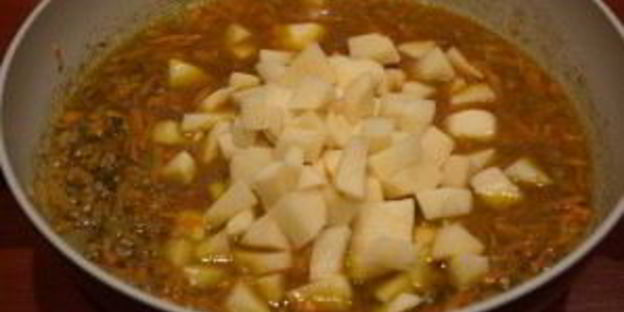 рагу с фаршем говядины