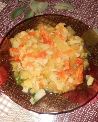 Рагу с цветной капустой и картошкой