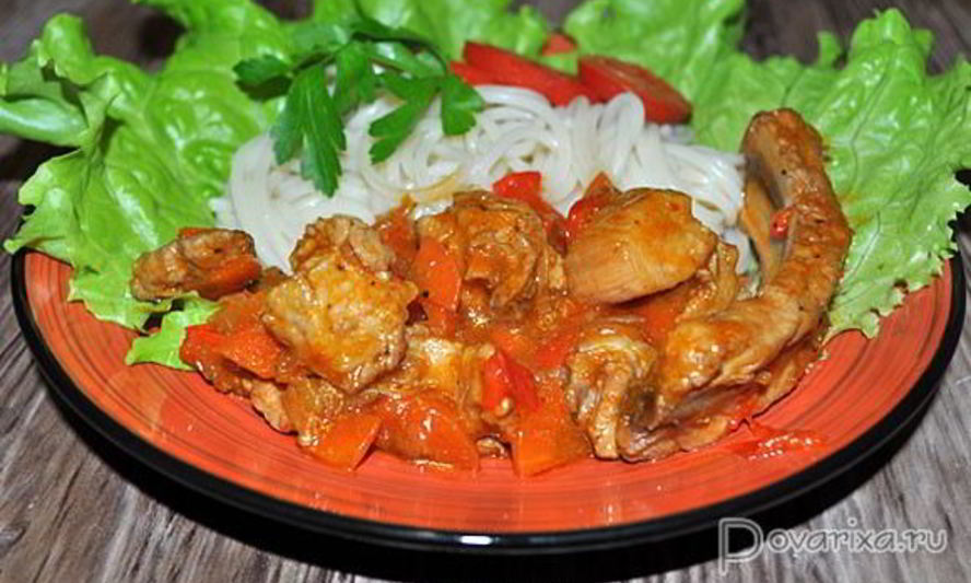 Рецепт свиного рагу с овощами