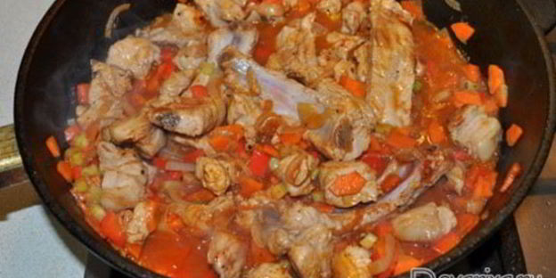 свиное рагу с овощами