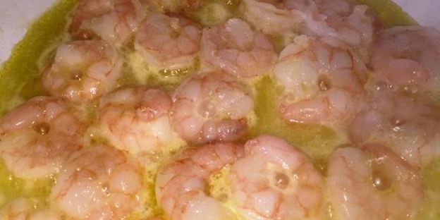 рисовая лапша с креветками