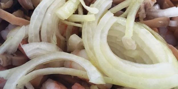 рисовая лапша с креветками