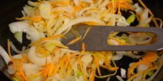 рисовая лапша с овощами