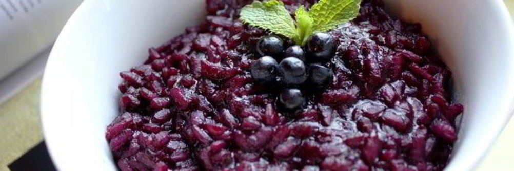 Черничное ризотто