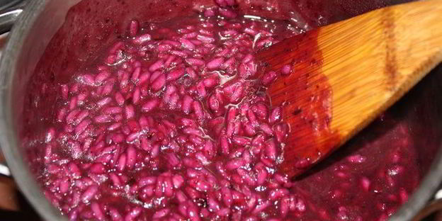 черничное ризотто