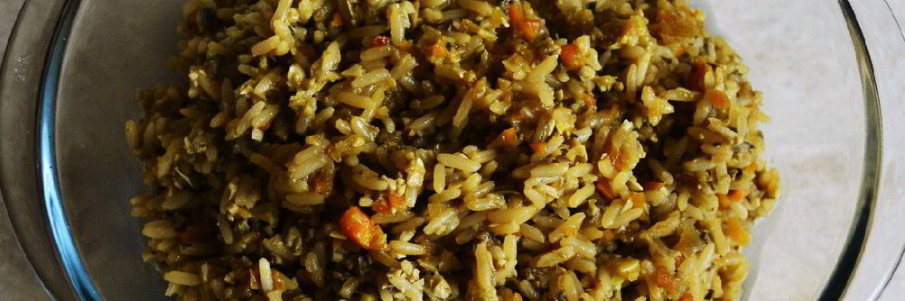 Ризотто из бурого риса с овощами