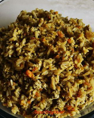 Ризотто из бурого риса с овощами