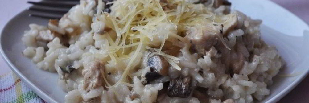 Ризотто с грибами и курицей