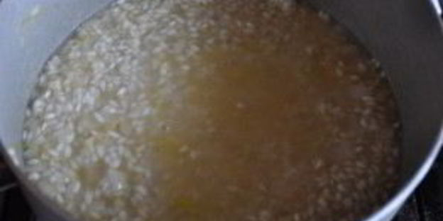 ризотто с грибами и курицей