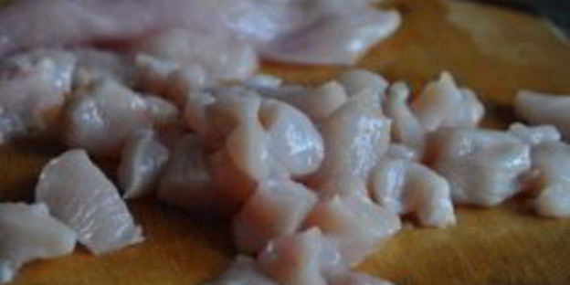 ризотто с грибами и курицей