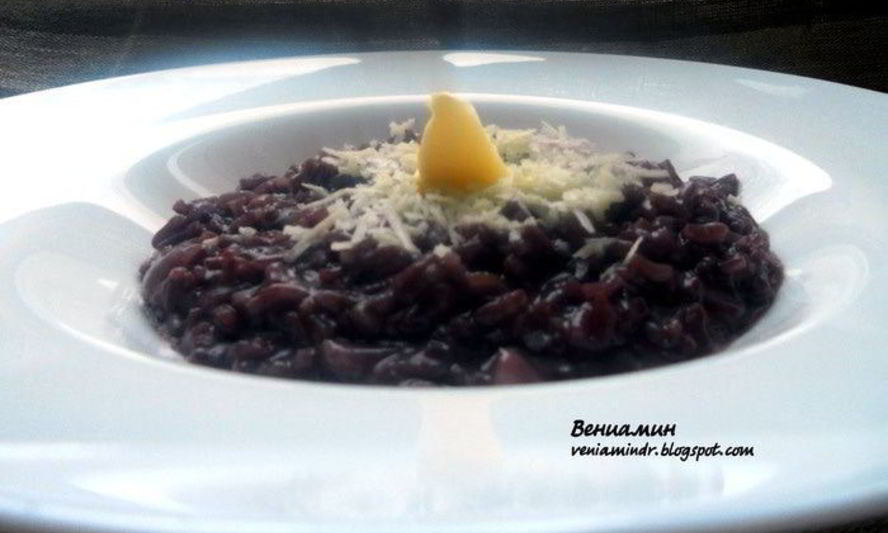 Рецепт ризотто с красным вином