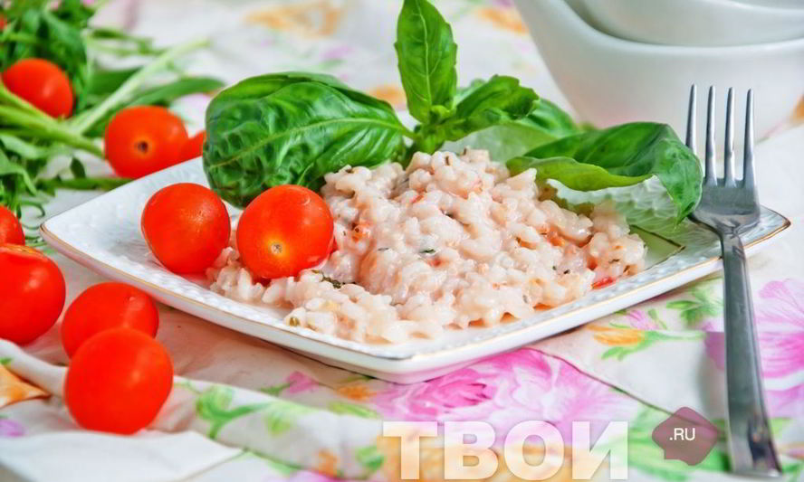 Рецепт ризотто с креветками