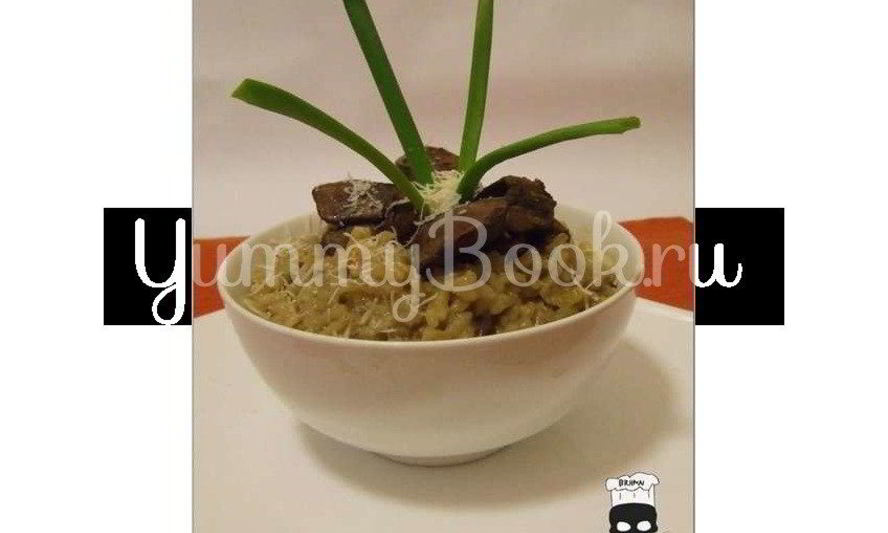 Рецепт ризотто с куриной печенью