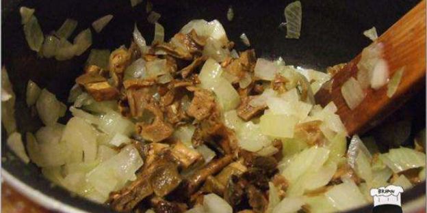 ризотто с куриной печенью