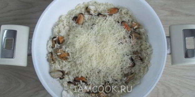 ризотто с мидиями