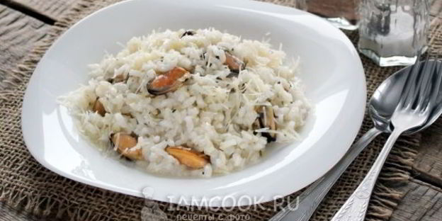 ризотто с мидиями