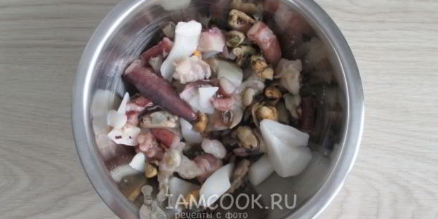 ризотто с морепродуктами в мультиварке