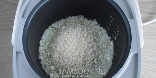 ризотто с морепродуктами в мультиварке