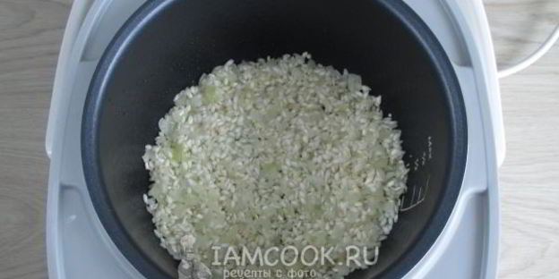 ризотто с морепродуктами в мультиварке
