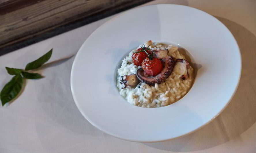 Рецепт ризотто с осьминогом