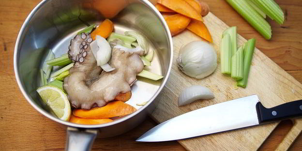 ризотто с осьминогом