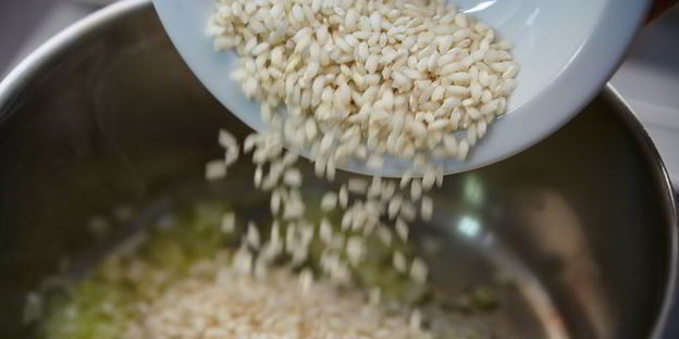 ризотто с осьминогом