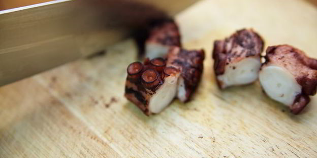 ризотто с осьминогом