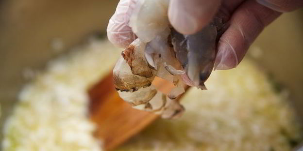 ризотто с осьминогом